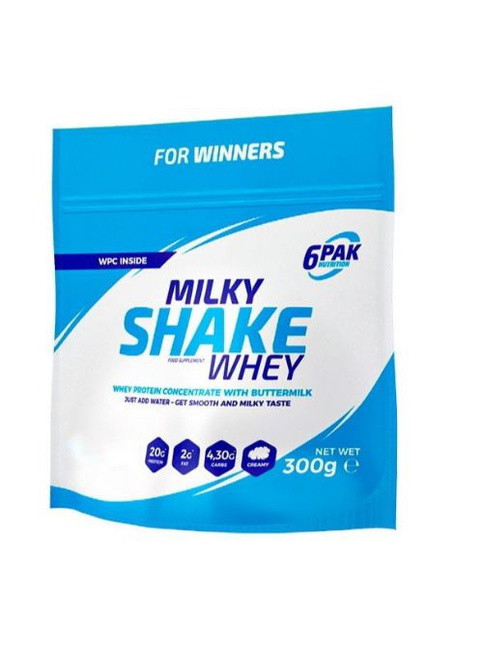 Milky Shake Whey 300 g /10 servings/ Vanilla 6PAK Nutrition (258961421)
