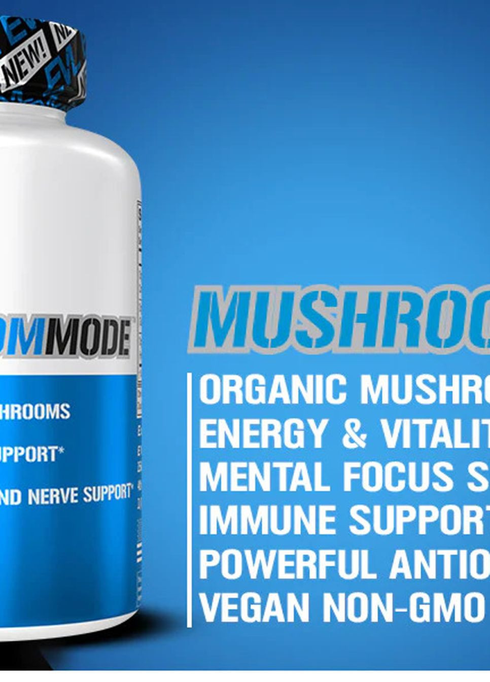 Смесь грибов для иммунитета MushroomMode 90 Veggie Capsules EVLution Nutrition (265151978)