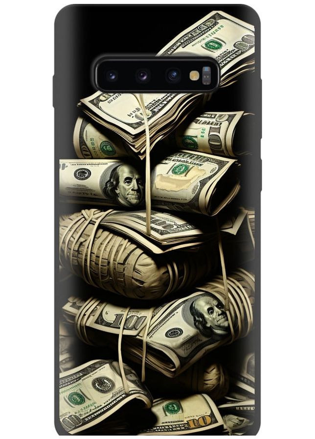 TPU черный чехол 'Big money' для Endorphone Samsung Galaxy S10 Plus (267318695)