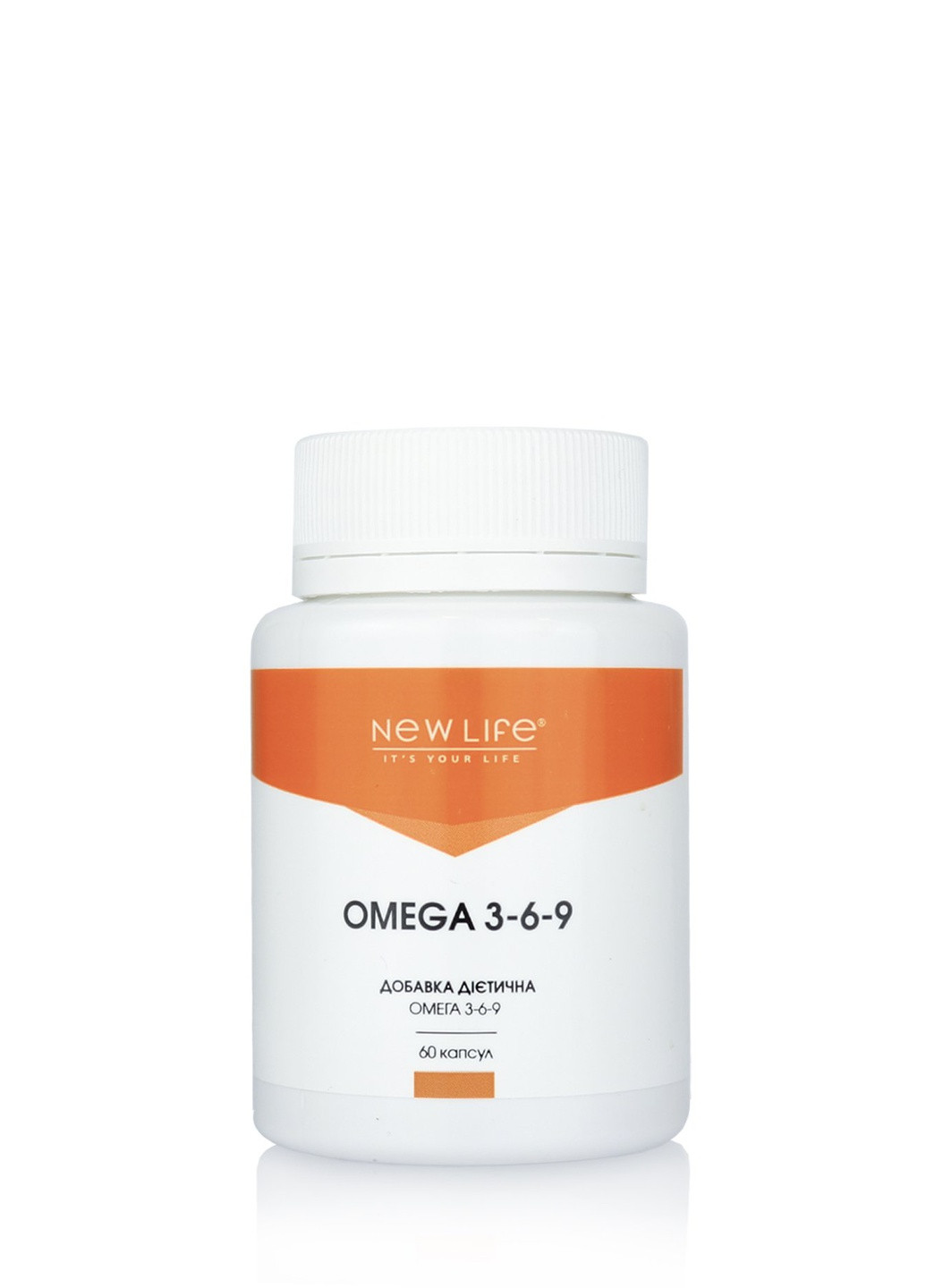 Дієтична добавка Омега 3-6-9 - для серцево-судинної та імунної системи, покращує метаболізм, волосся, нігті, 60 капсул New LIFE (259040627)