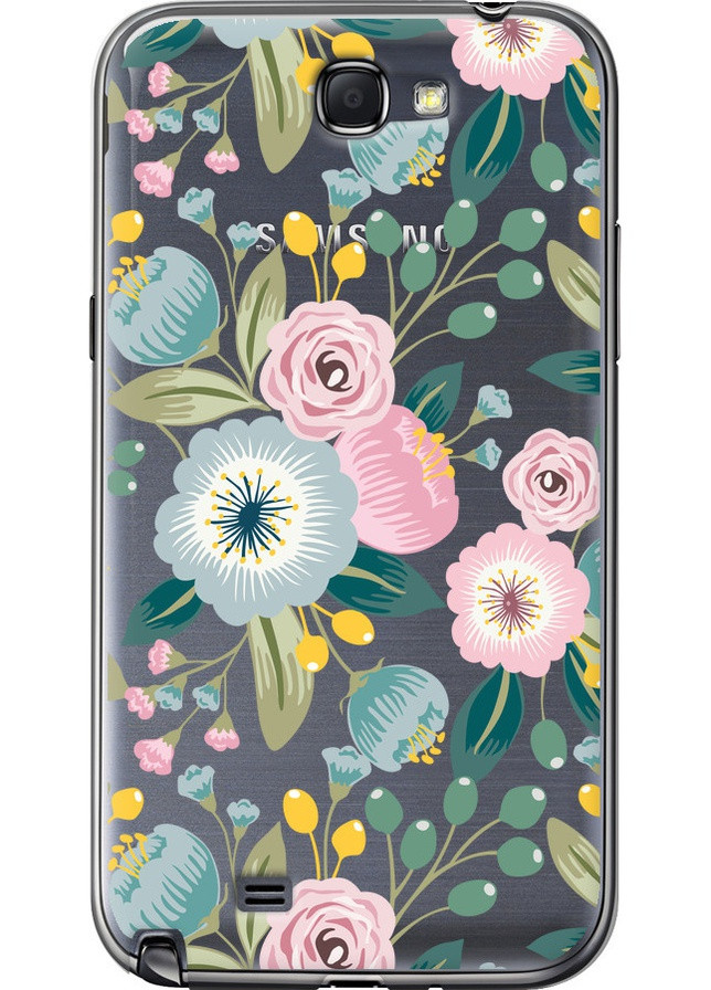 2D пластиковый чехол 'Цветочные обои v2' для Endorphone Samsung Galaxy Note 2 N7100 (258086566)