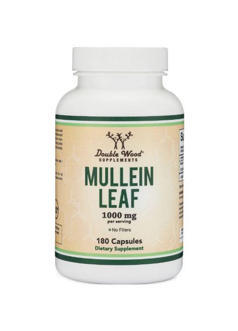 Double Wood Mullein Leaf Extract 1000 mg (2 caps per serving) 180 Caps Double Wood Supplements (265623969)