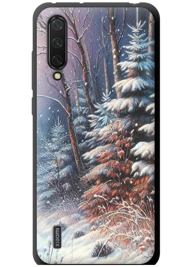 TPU чорний чохол 'Зимовий пейзаж' для Endorphone Xiaomi Mi 9 Lite (275460675)