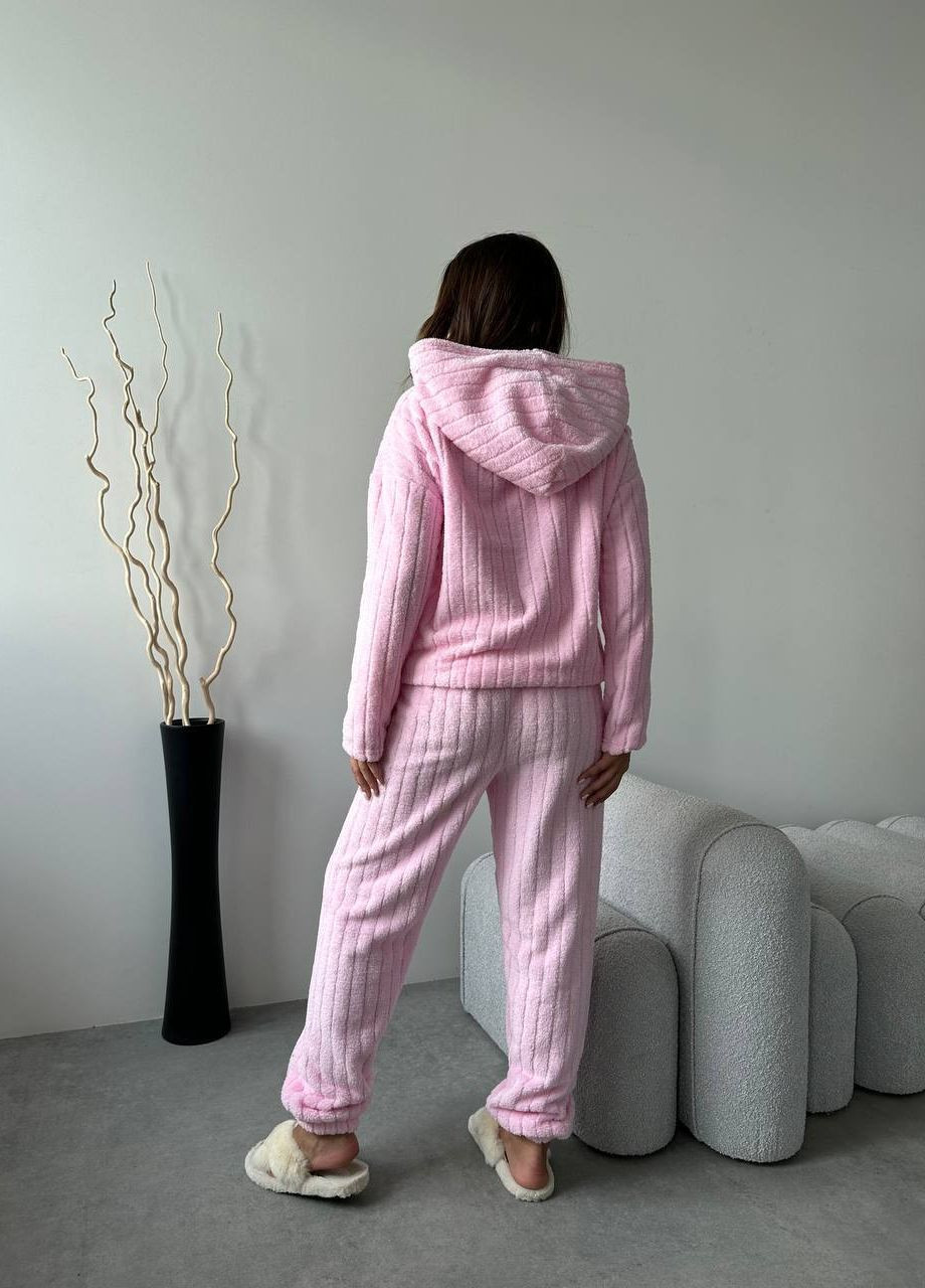 Розовая всесезон пижама кофта + брюки Garna