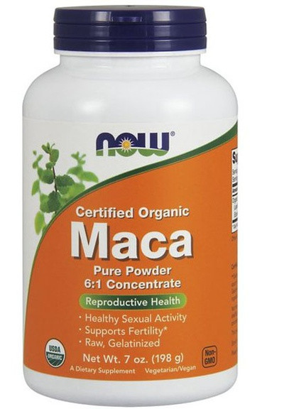 Maca Pure Powder Certified Organic 198 g /73 servings/ Now Foods (256722790)