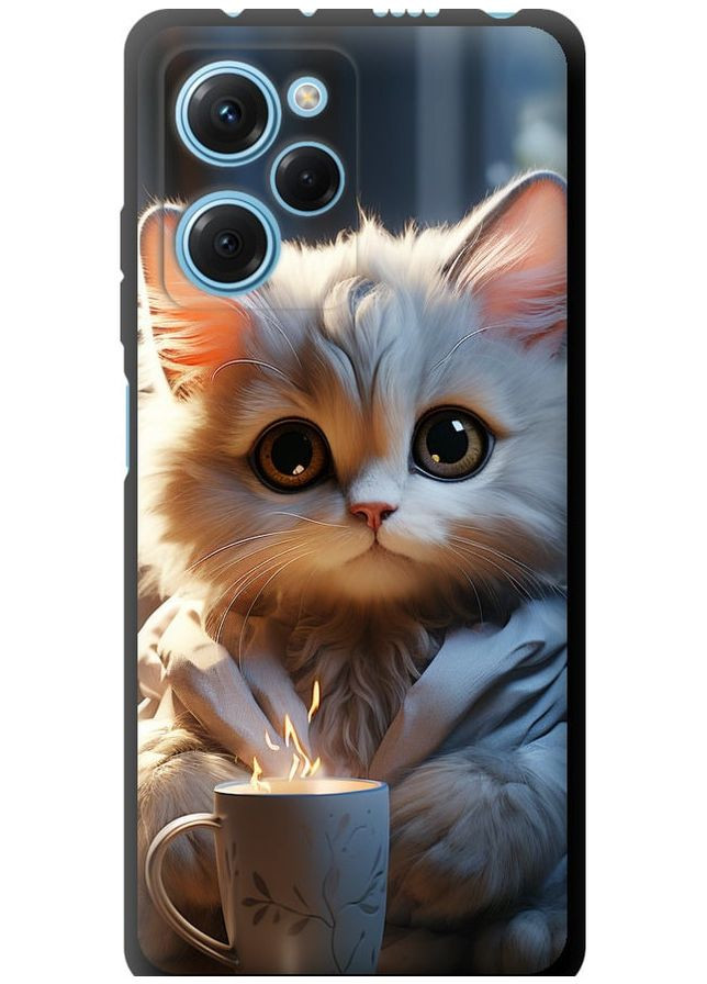 TPU чохол 'Білий кіт' для Endorphone Xiaomi Poco X5 Pro 5G (274065716)