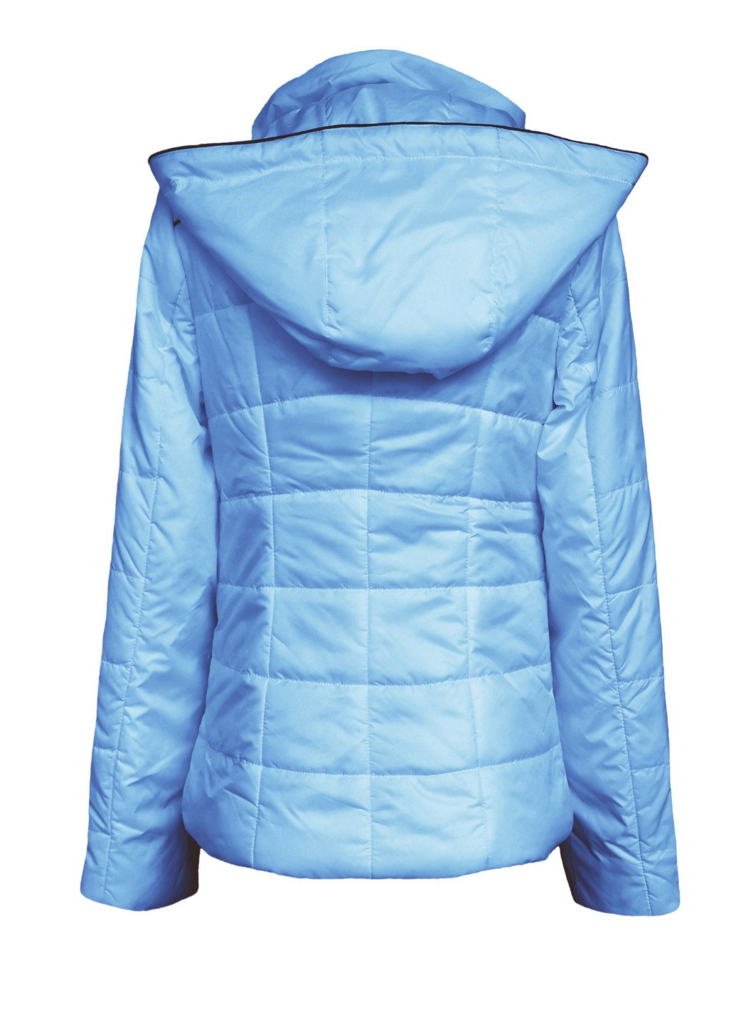 Блакитна демісезонна куртка демісезонна жіноча з капюшоном City Classic
