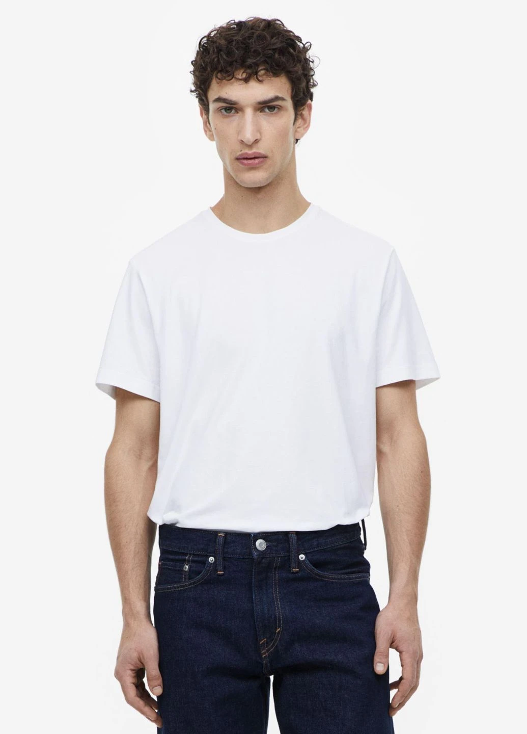 Белая футболка basic,белый, H&M