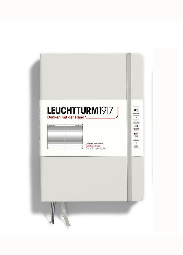 Блокнот, Средний, Light Grey, Линия Leuchtturm1917 (277927772)