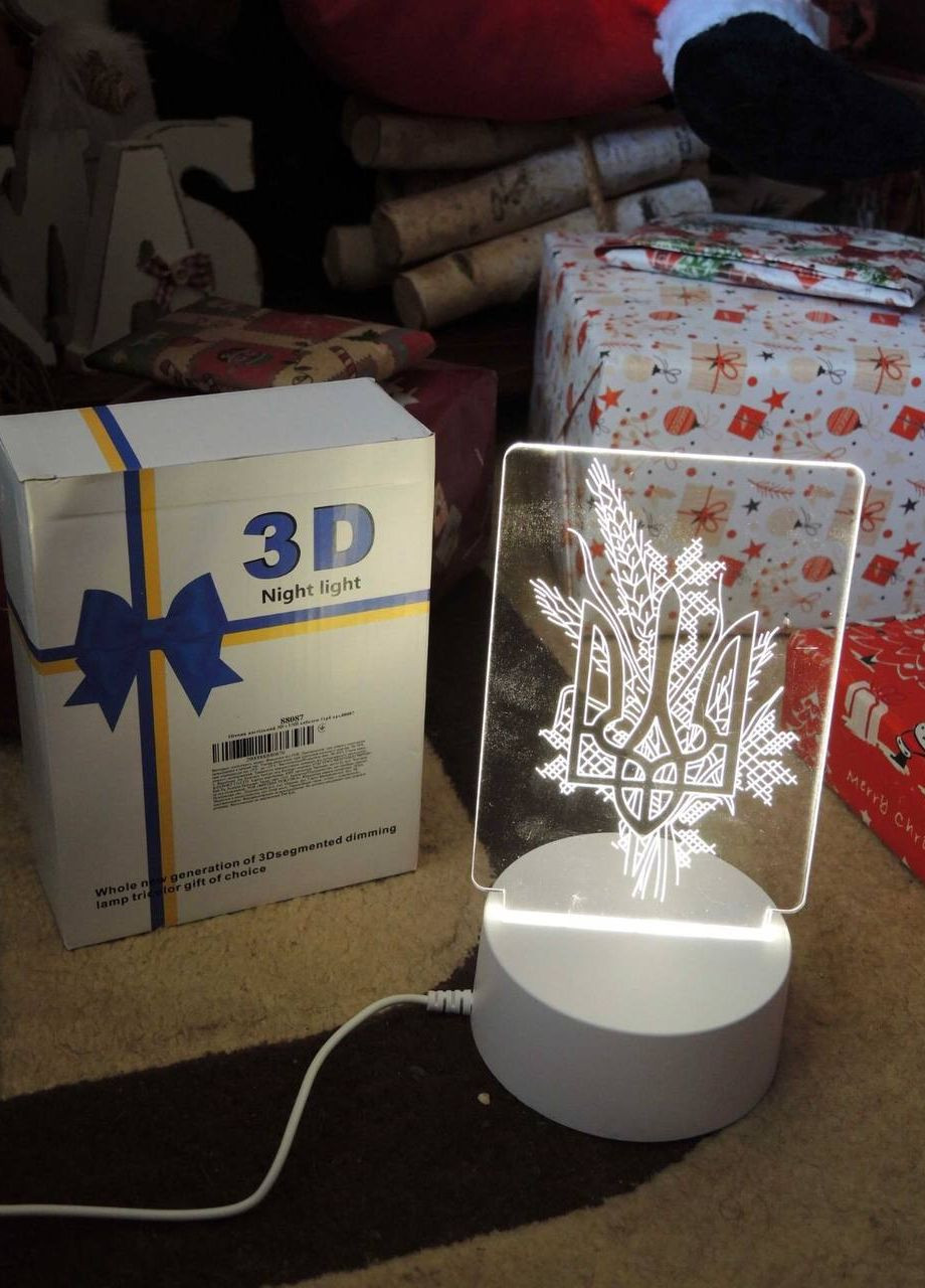 Світильник нічник "Герб" 3D планшет USB Home (276003347)