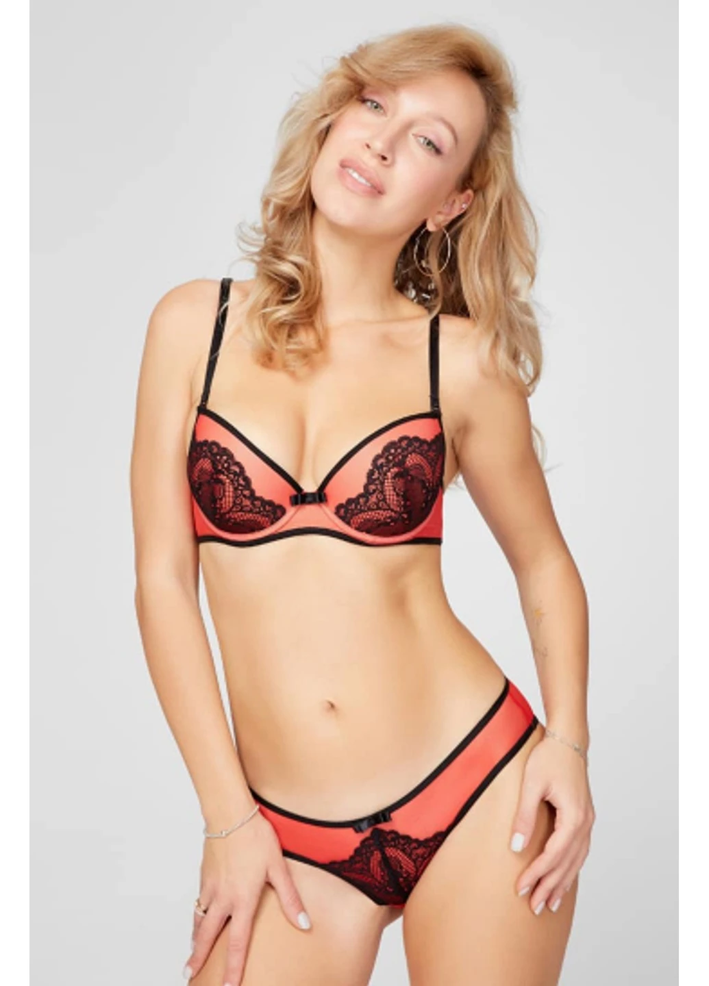 Червоний бюстгальтер 2734.00.01 so sexy coquette Kleo поліамід
