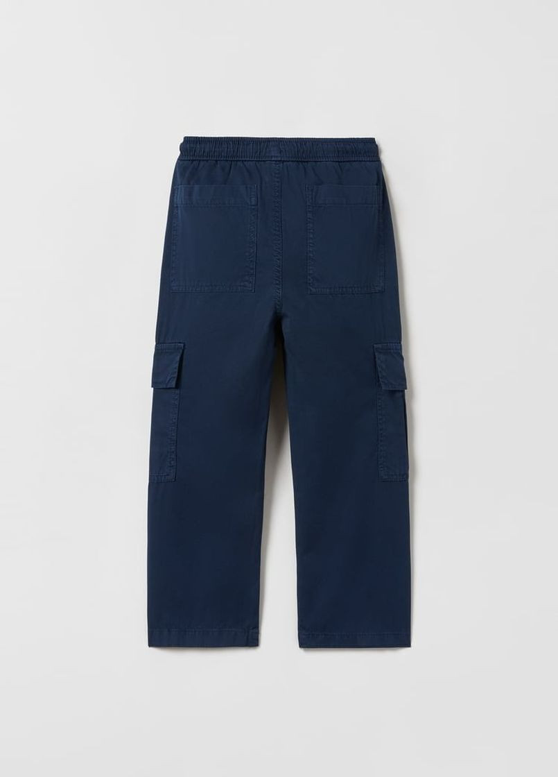 Синие повседневный демисезонные брюки карго Zara