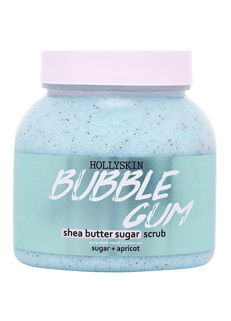 Сахарный скраб с маслом ши Bubble Gum, 300 мл Hollyskin (276963207)