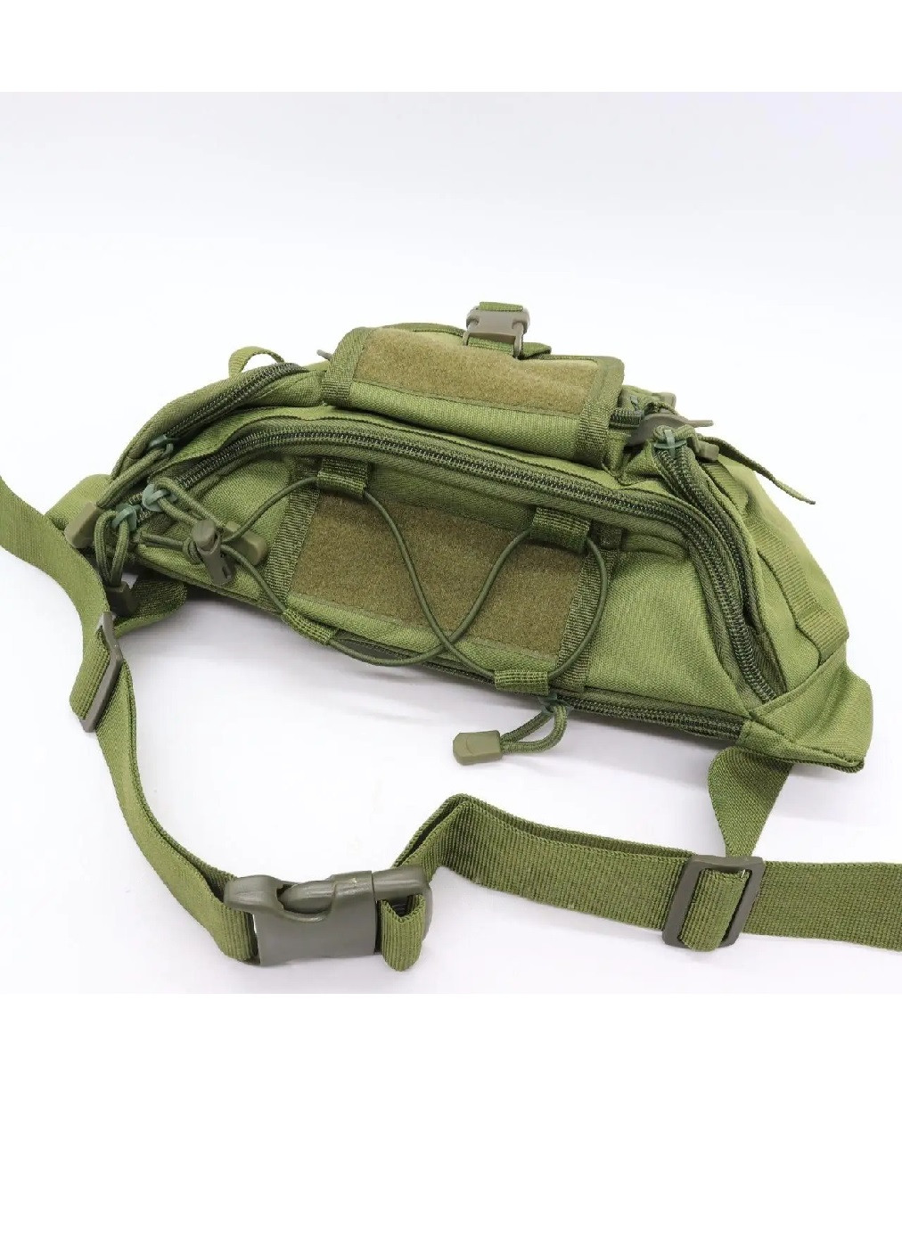 Тактична сумка на пояс чоловіча поясна армійська для риболовлі полювання на 5 л 35х17х10 см (474179-Prob) Олива Unbranded (257559628)