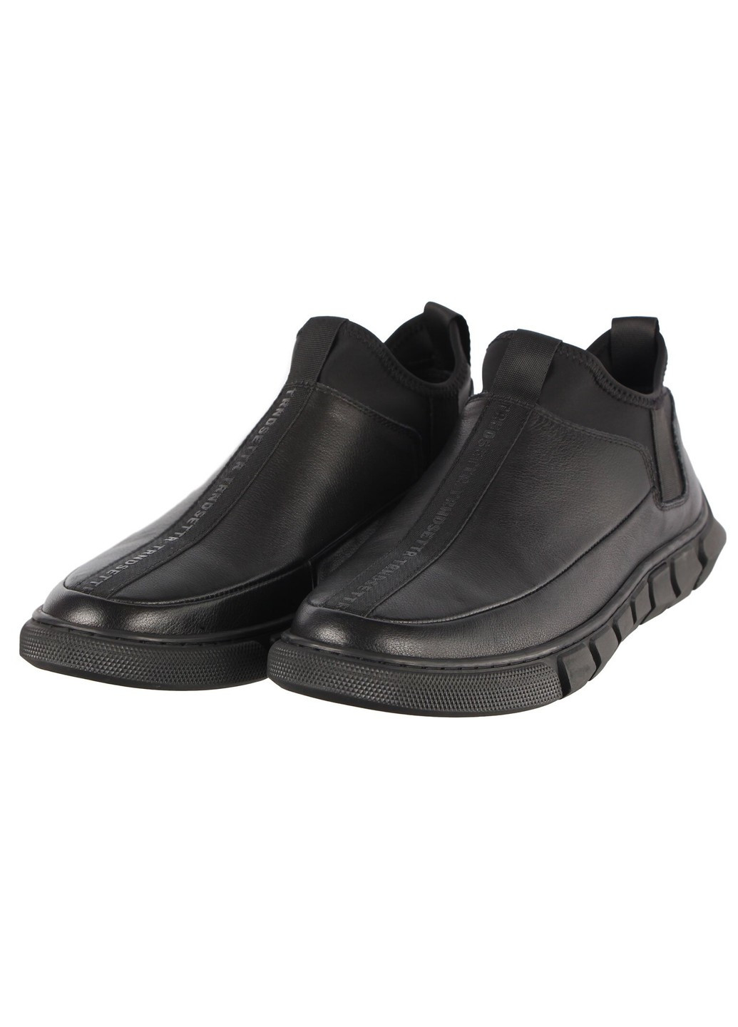 Черные мужские туфли 196375 Buts без шнурков