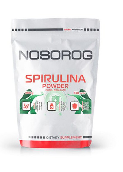 Спирулина Spirulina powder 200г Nosorog Nutrition (259036437)