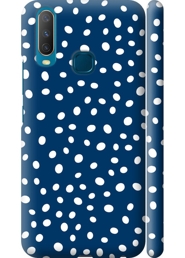 3D пластиковий матовий чохол 'Горошок v3' для Endorphone Vivo Y15 (258087464)