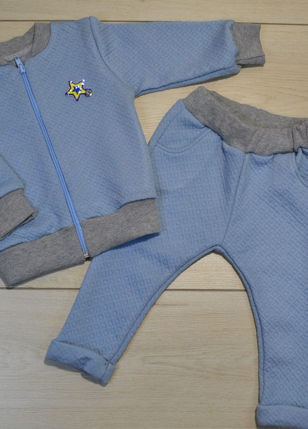Голубой демисезонный комплект детский "тим-тим" Витуся костюм