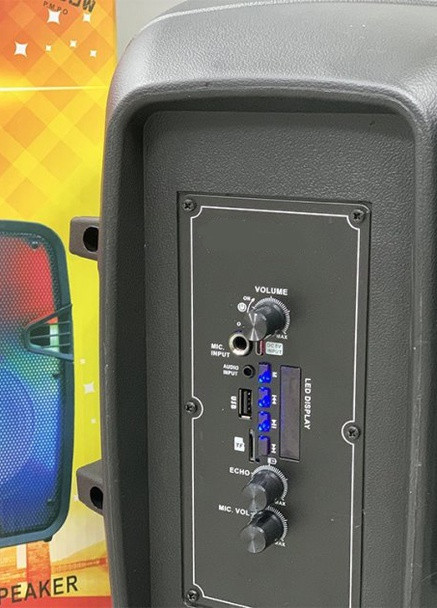Портативная колонка OTY-809 чемодан 10Вт, USB, SD, FM радио, Bluetooth, 1 микрофон, ДУ (MER-15708) XPRO (258629240)