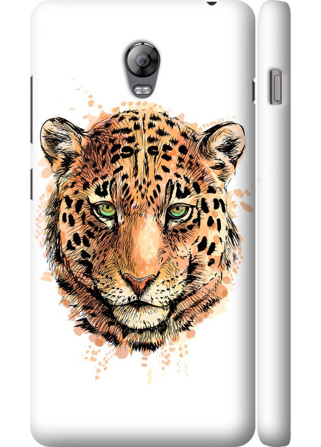 3D пластиковий матовий чохол 'Леопард v2' для Endorphone Lenovo Vibe P1 (258082166)