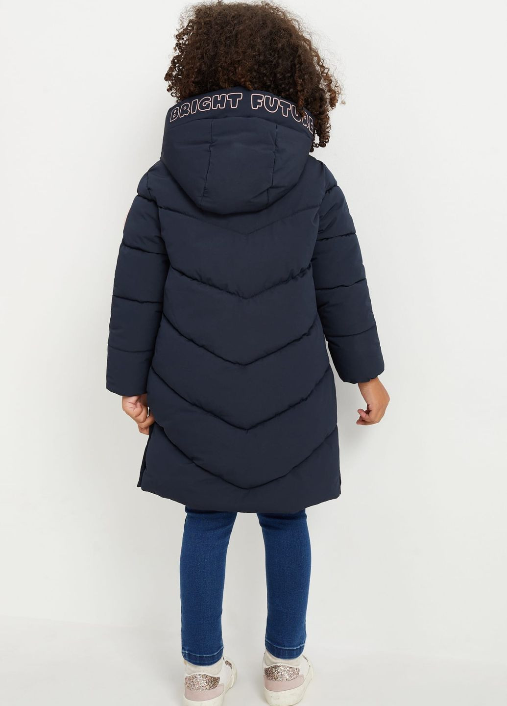Темно-синя зимня зимова куртка для дівчинки темно-синя 2199043 C&A
