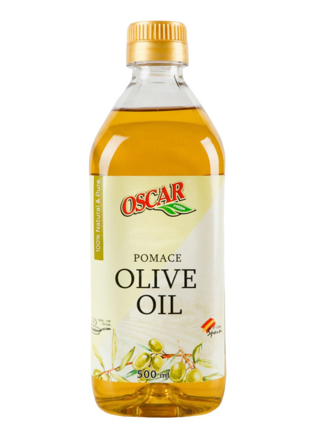 Олія з оливкових вижимок рафінована з додаванням оливкової олії нерафінованої foods Pomace 500 мл Oscar (263056518)