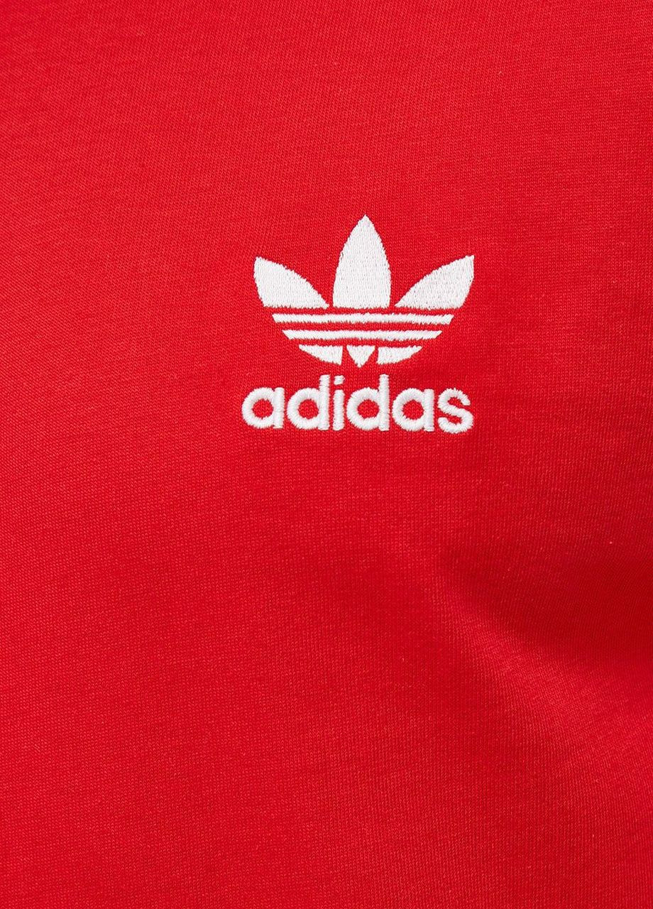 Красный демисезонный кэжуал лонгслив adidas
