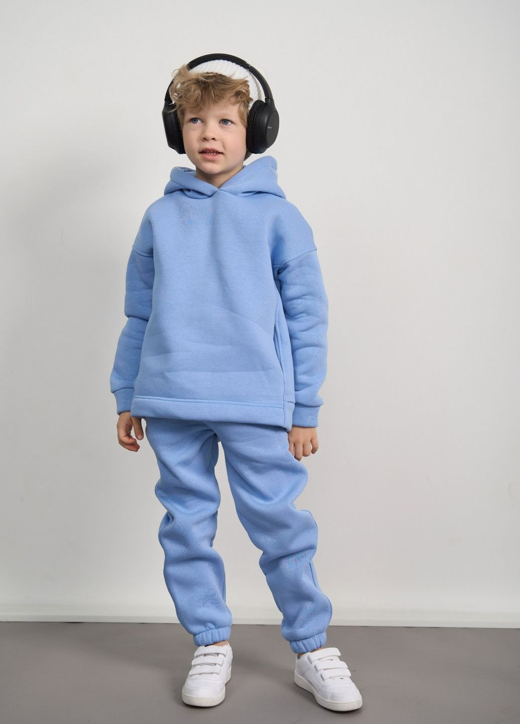 Дитячий спортивний костюм для хлопчика колір світло-блакитний р.110 444052 New Trend (266494218)