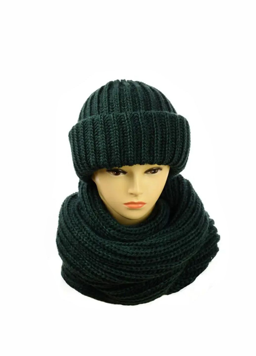 Женский зимний комплект Барбара шапка + хомут No Brand набор барбара (276260561)