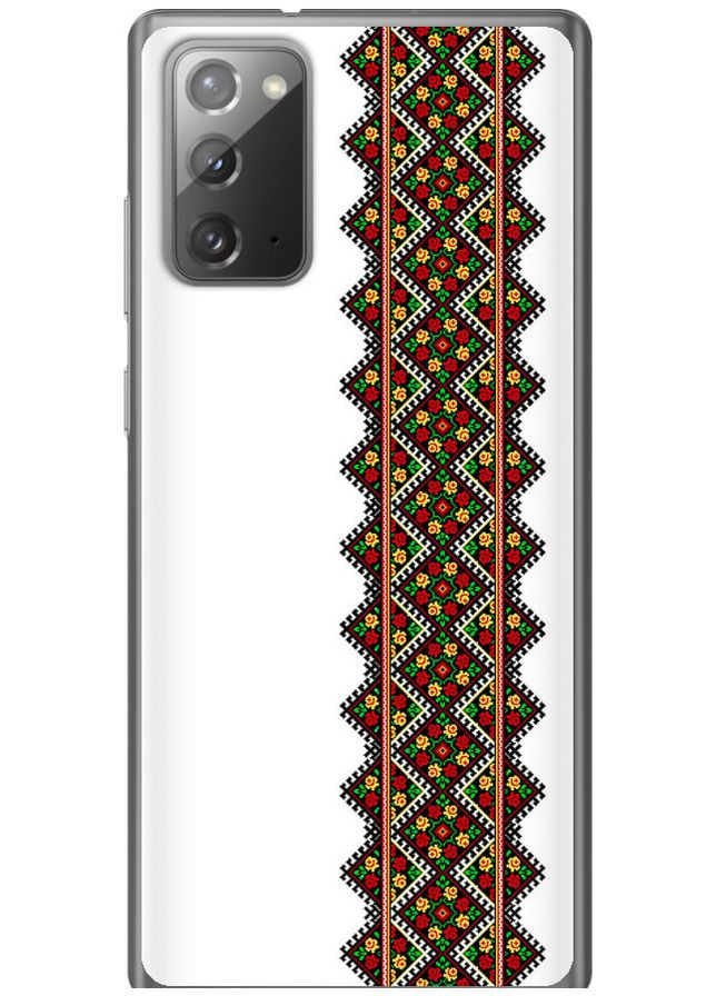Силіконовий чохол 'Вишиванка 17' для Endorphone Samsung Galaxy Note 20 (269343232)