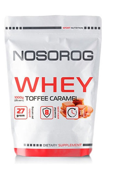 Whey 1000 g /25 servings/ Toffee Caramel Nosorog Nutrition (256724877)