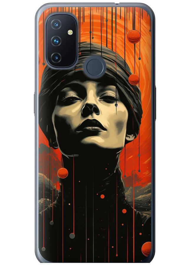 Силиконовый чехол 'Абстрактный портрет v2' для Endorphone OnePlus Nord N100 (266051175)