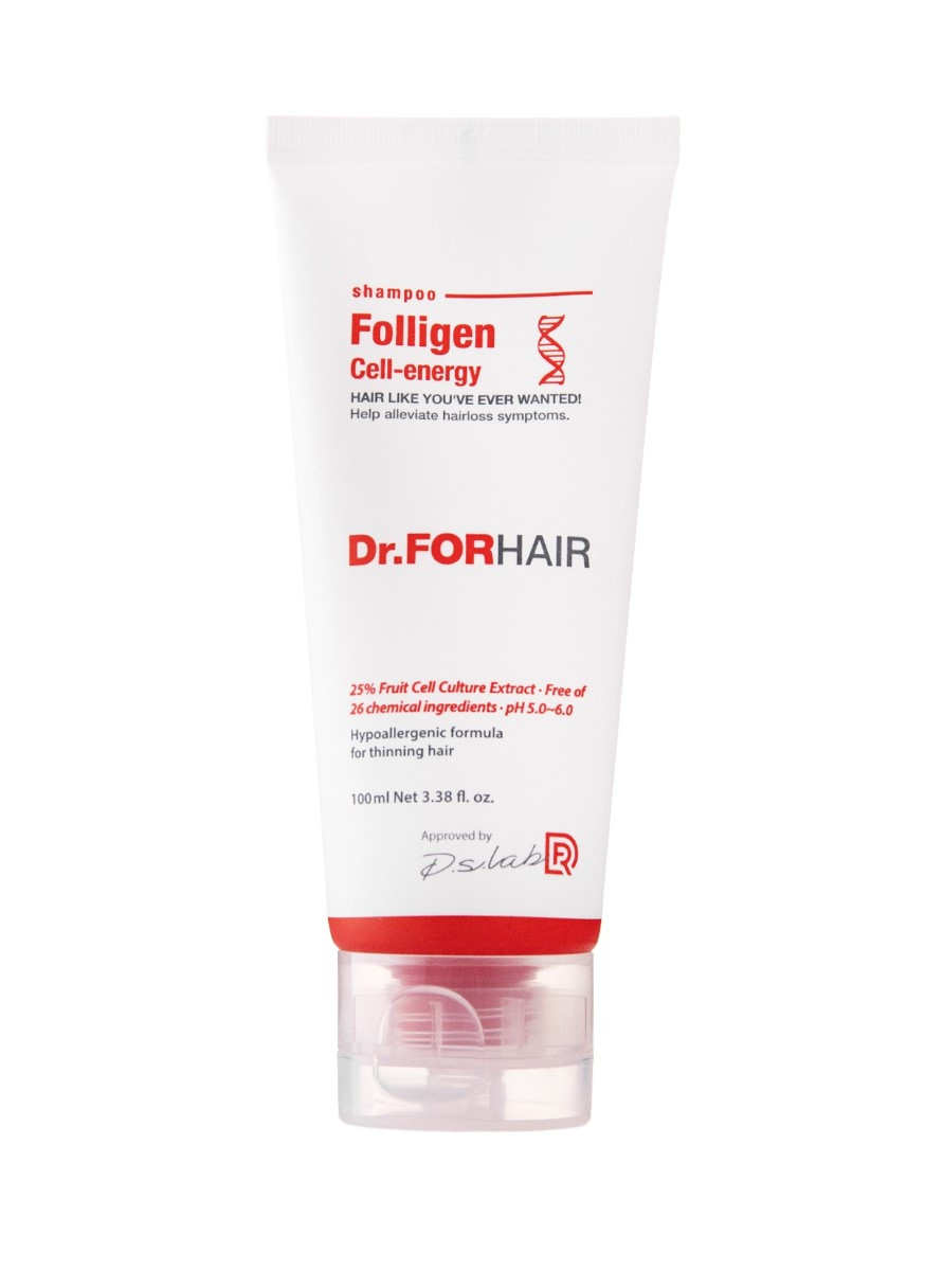 Шампунь для укрепления и восстановления зрелых волос Folligen Cell Energy 100 мл Dr.Forhair (268218773)