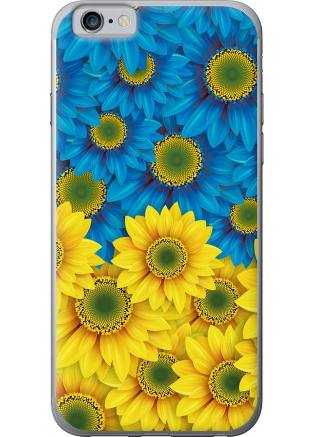 2D пластиковий чохол 'Жовто-блакитні квіти ' для Endorphone Apple iPhone 6s (257826958)