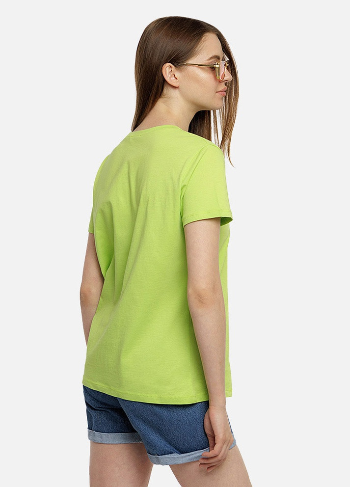 Салатовая летняя жіноча футболка регуляр цвет салатовый цб-00219322 So sweet