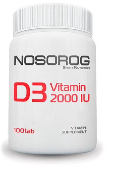 Витамин D3 Vitamin D3 2000 IU 100 таб Nosorog Nutrition (259142296)