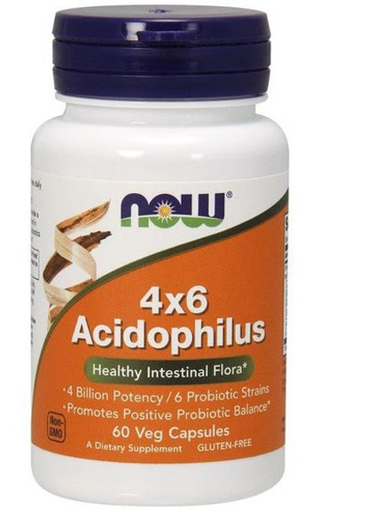 Acidophilus 4X6 60 Veg Caps Now Foods (257252337)