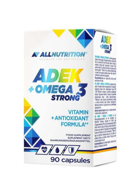 All Nutrition ADEK + Omega 3 Strong Омега 3 90 Caps Allnutrition (258646315)