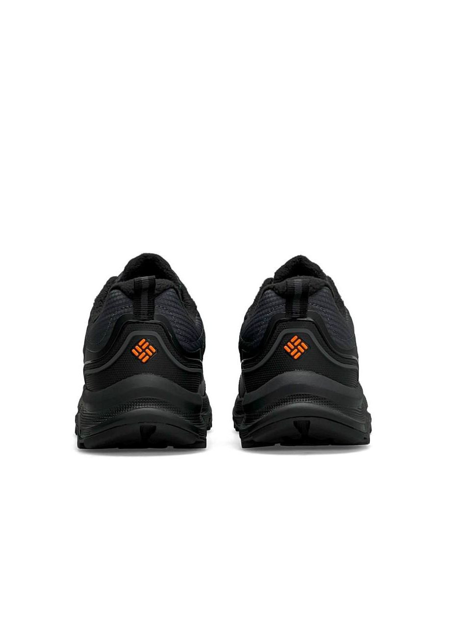 Серые демисезонные кроссовки мужские, вьетнам Columbia Firecamp || Gore-Tex Fleece Termo Dark Grey Orange