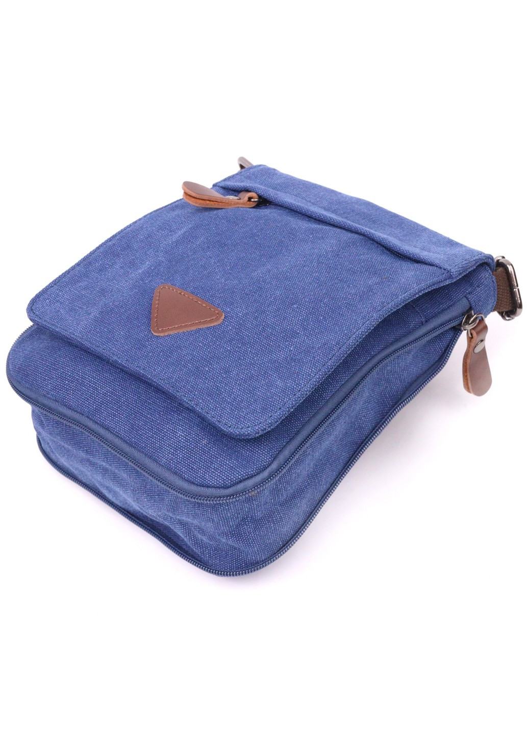 Цікава чоловіча сумка з текстилю 21267 Синя Vintage (258267914)