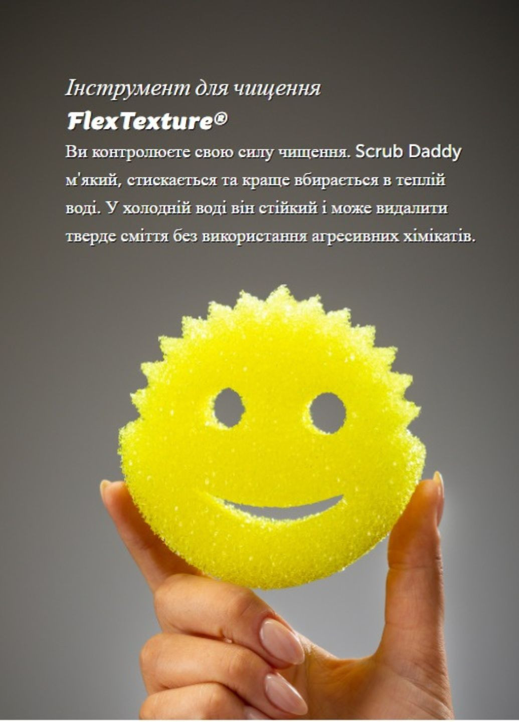 Губка для чищення The Original FlexTexture Scrubber Scrub Daddy (260028190)