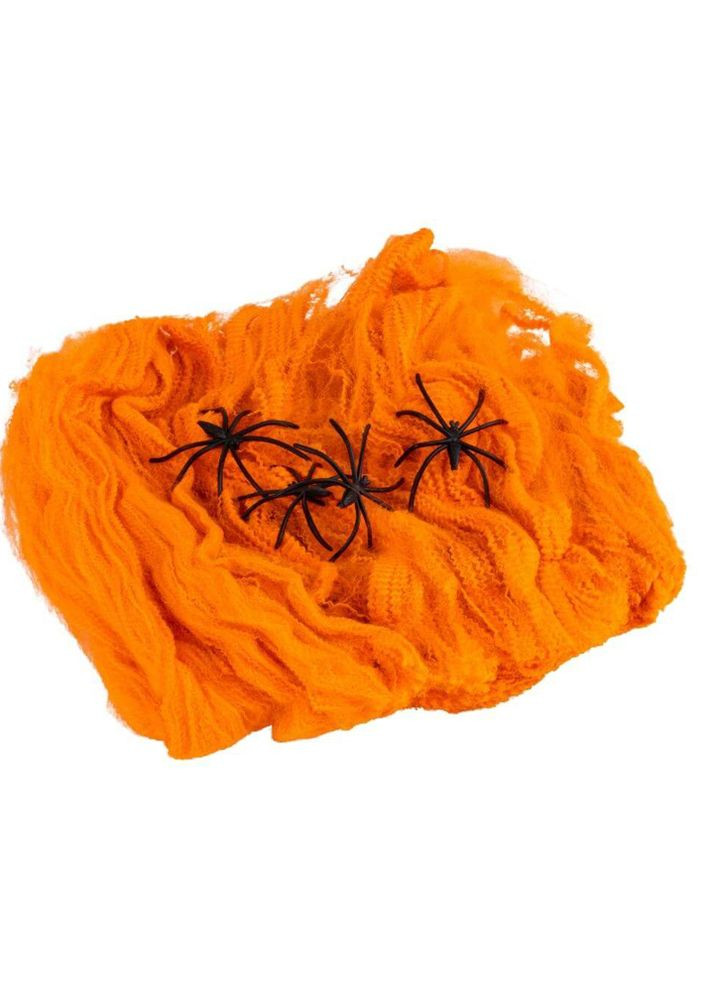 Декор на Хэллоуин - "Паутина" цвет оранжевый ЦБ-00229749 No Brand (262290024)