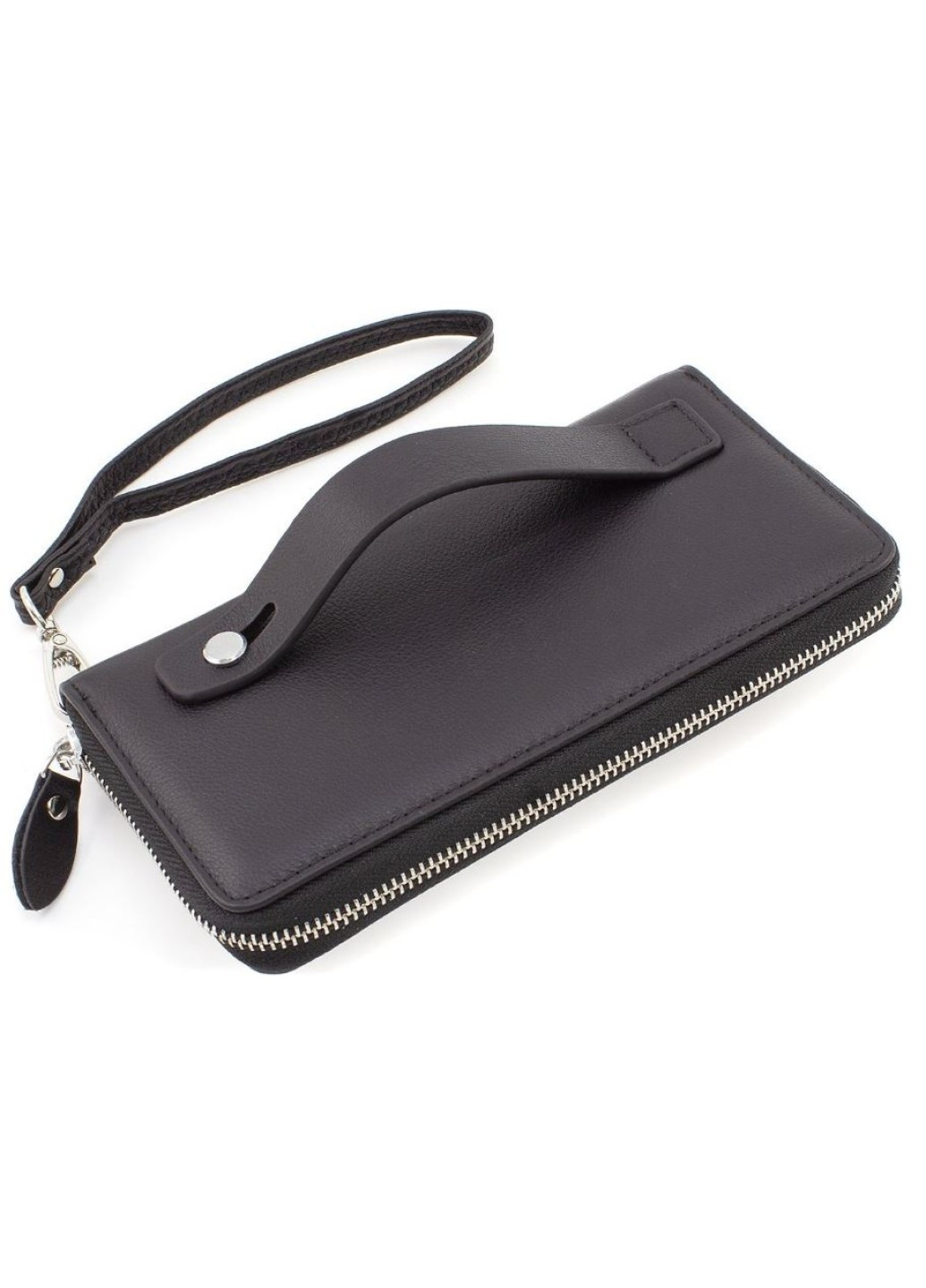 Шкіряний чоловічий гаманець-клатч на блискавці 19х9,5 M38-3 Small (21593) чорний Marco Coverna (259737002)