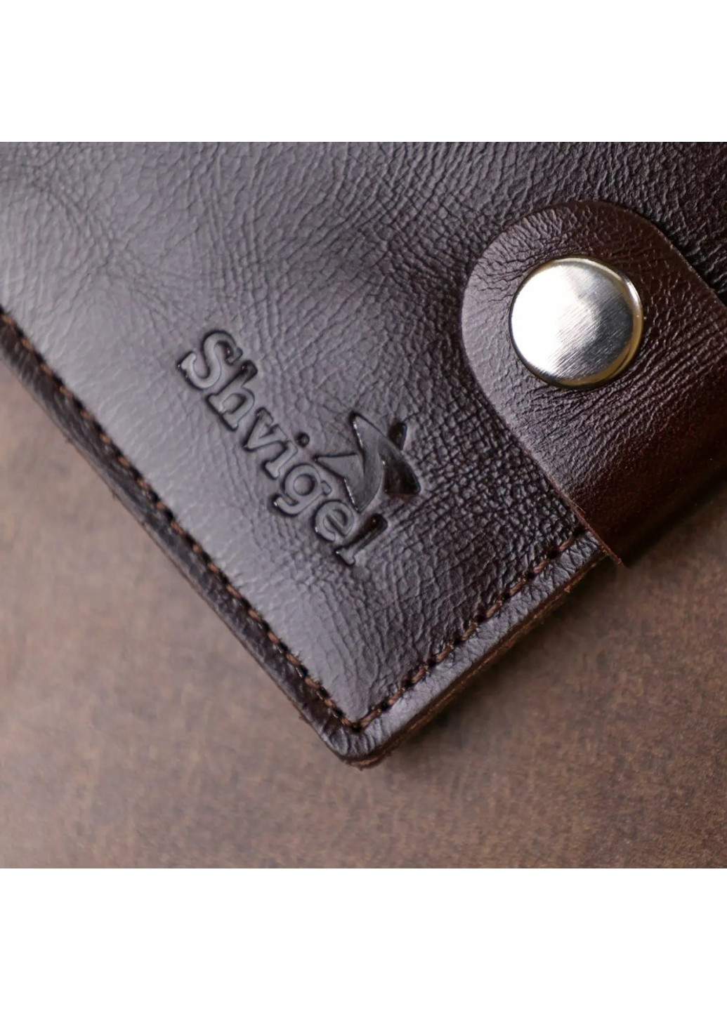 Мужской кожаный кошелек 16443 Shvigel (262524161)