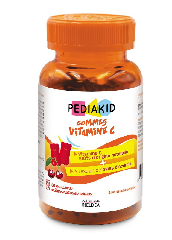 ВІТАМІН С ВЕДМЕЖУЙКИ / GOMMES VITAMINE C, 60 жувальних вітамінів Pediakid (258042627)