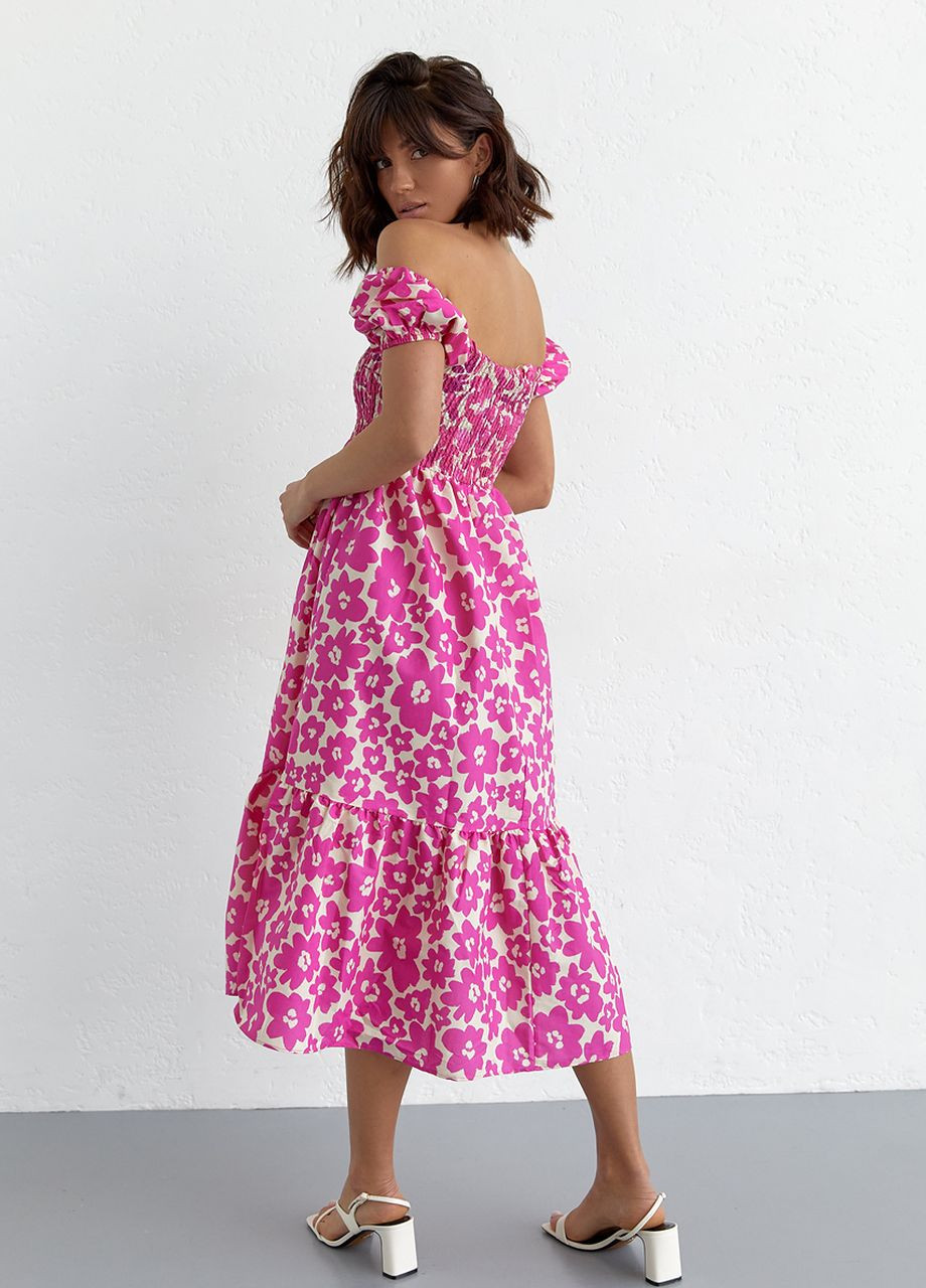 Фуксинова (кольору Фукія) літня сукня No Brand