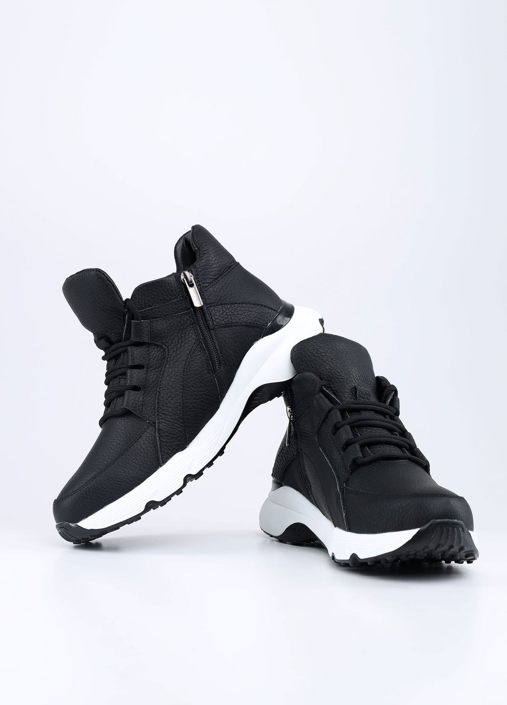 Черные зимние женские кроссовки цвет черный цб-00221801 Yuki