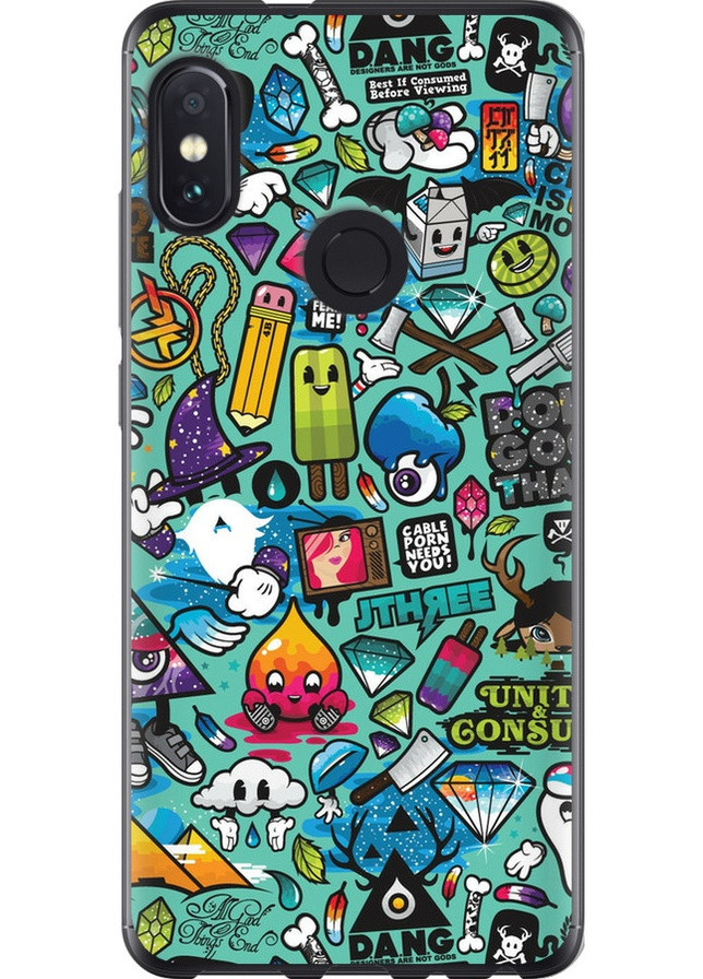 Силіконовий чохол 'Стікер бомбінг 1' для Endorphone Xiaomi Redmi Note 5 (257879410)