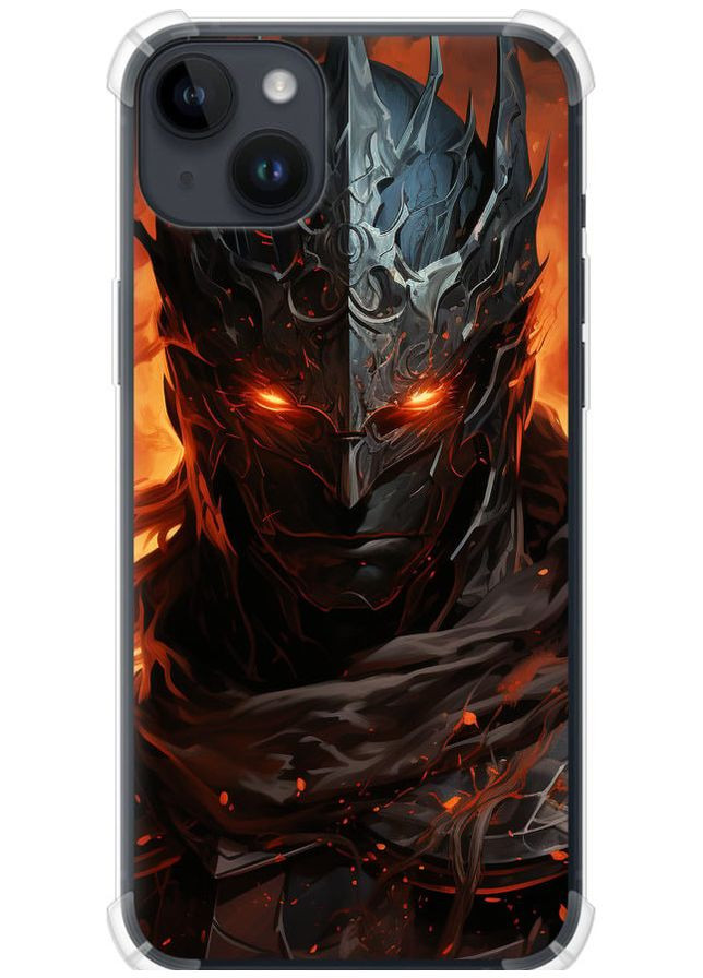 Силіконовий протиударний с посиленими кутами чохол 'Темний лицар' для Endorphone Apple iPhone 14 Plus (266049150)