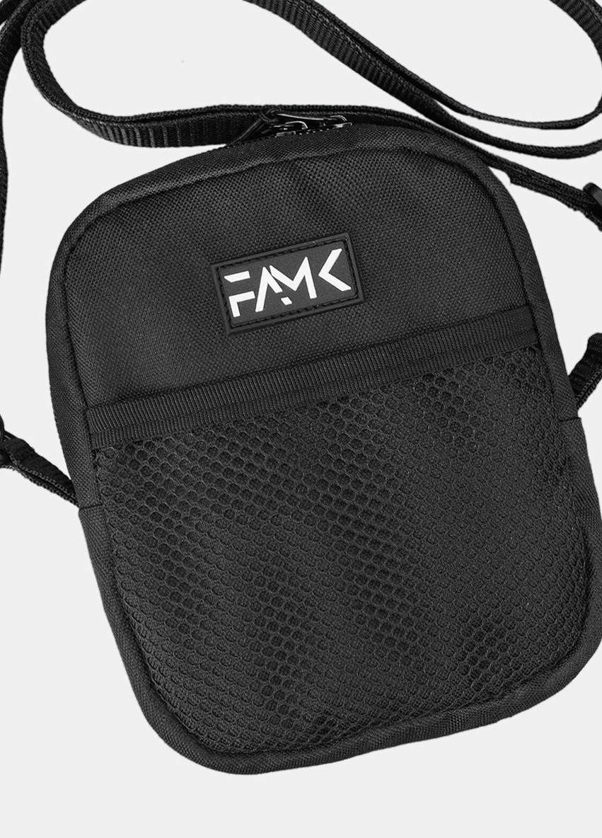 Маленькая сумка мессенджер (через плечо) MBR5 черная Famk (258402634)